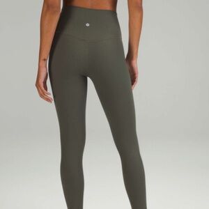 Lululemon Align Ribbed High-Rise Pant 25" Army Green??? Size 8